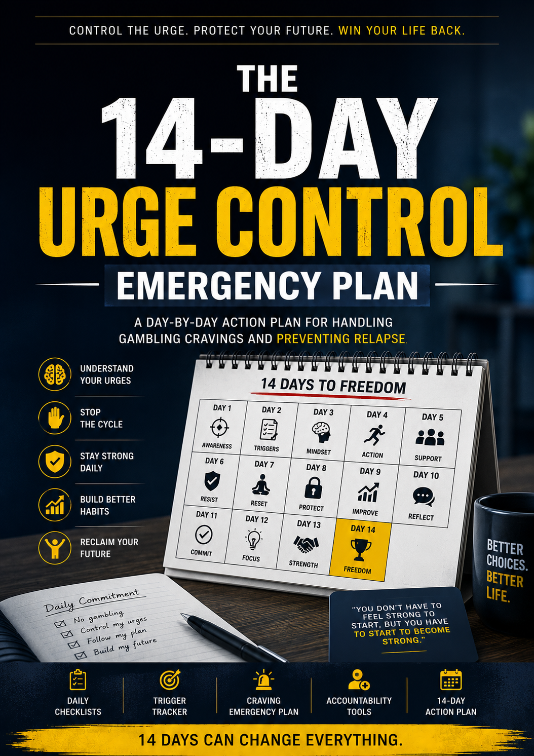 Bonus 2 — 14-Day Urge Control Emergency Plan